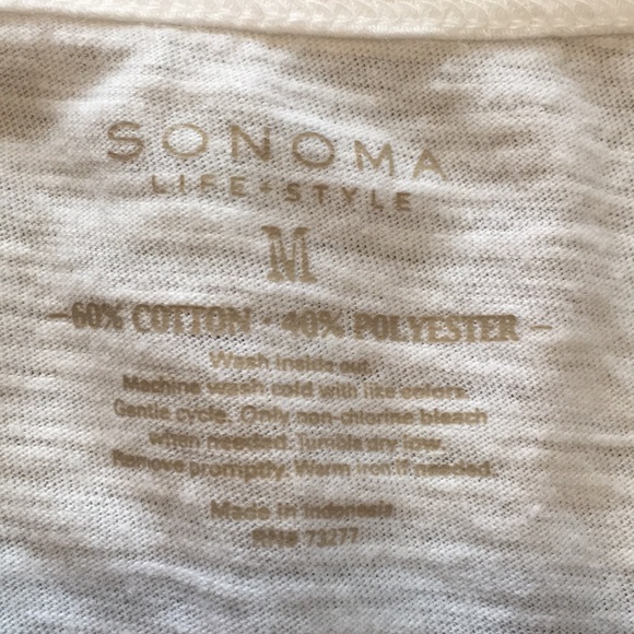 Sonoma Ladies Medium  Zebra Pattern Blouse - Picture 5 of 6